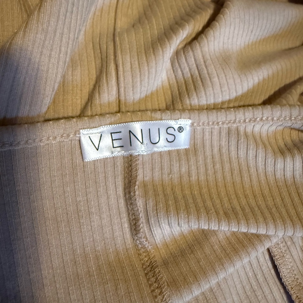 VENUS Ribbed Beige Cardigan - Picture 2 of 4